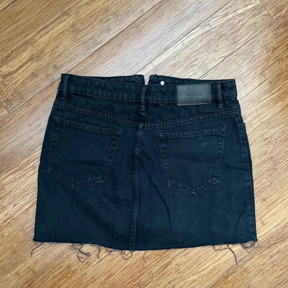 ZARA Black Jean Skirt